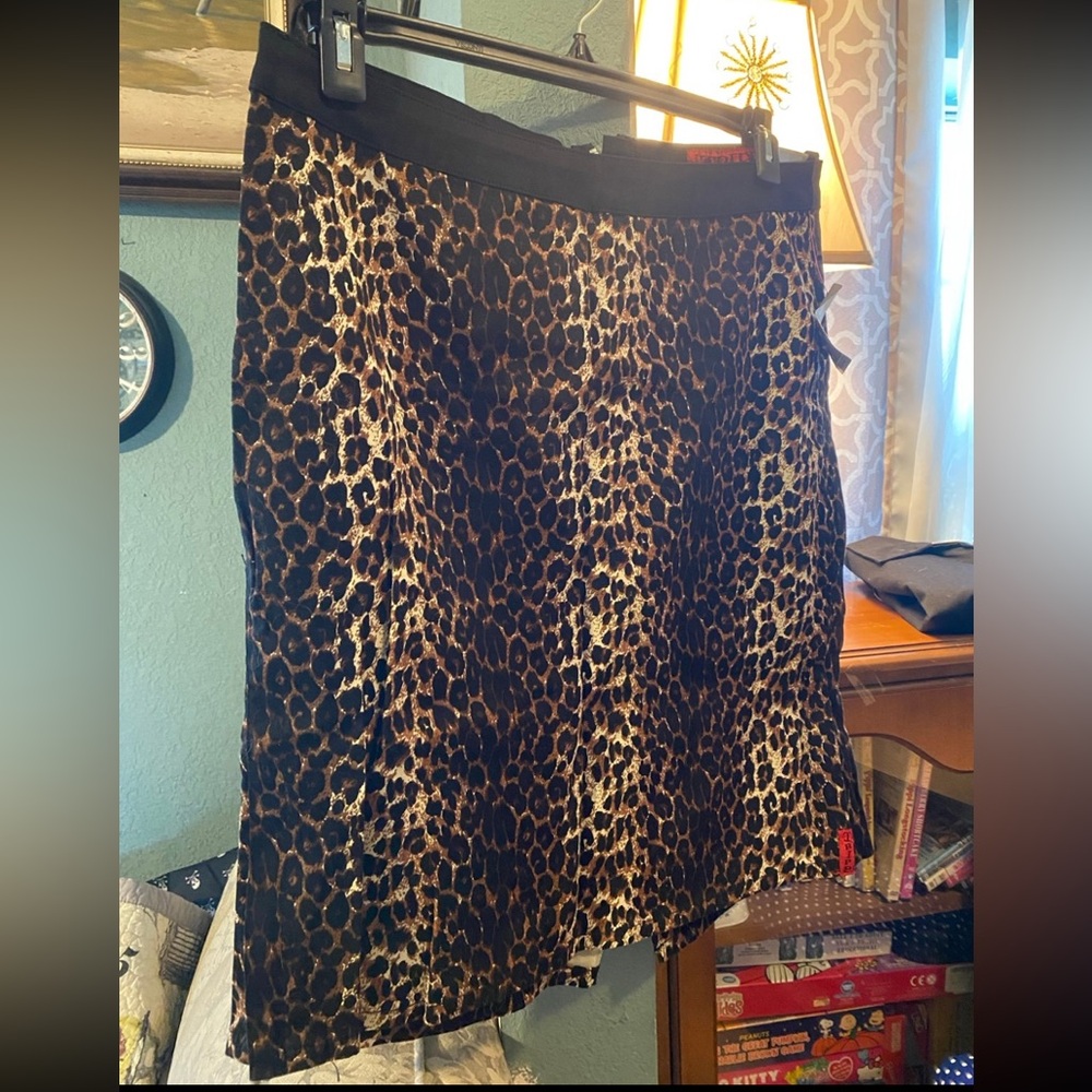 TRIPP NYC Leopard Print Skirt